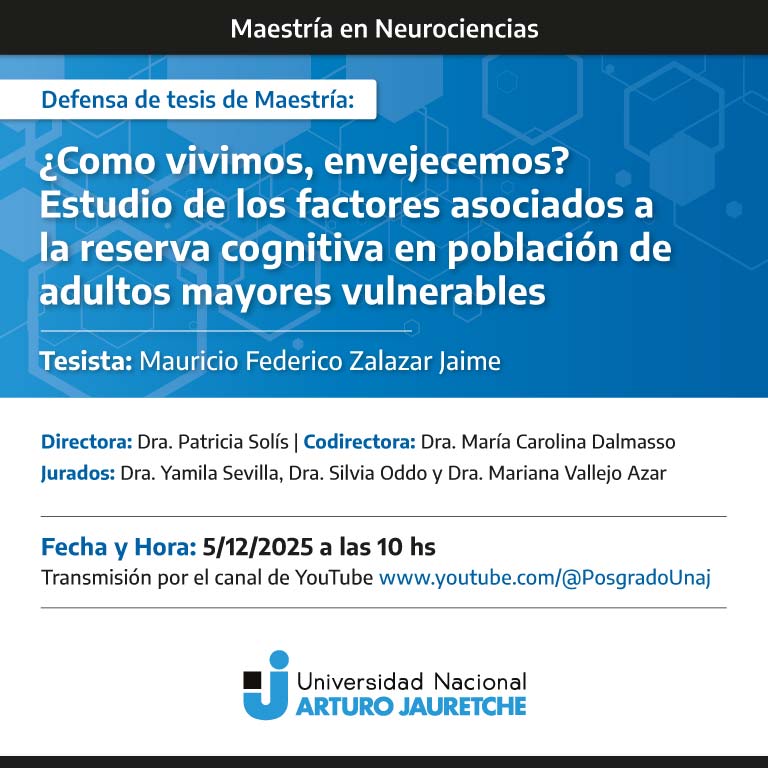 ¿Como vivimos, envejecemos? Estudio de los factores asociados a la reserva cognitiva en población de adultos mayores vulnerables